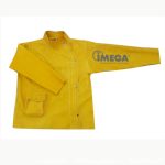 CASACA DE CUERO RES AMARILLO PARA SOLDADOR