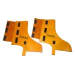 Escarpin de cuero res amarillo con velcro
