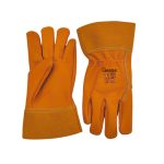 Guante de cuero modelo LDS color amarillo