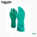 Guante Nitrilo Steelpro 13”-15Mil C/Flock Plus T-9