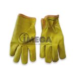 Guantes badana ovino amarillo simple