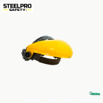 Casquete porta visor amarillo Steelpro