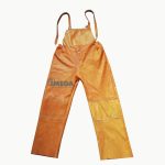 Pantalón de cuero res amarillo para granallado