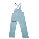 Pantalón de cuero cromo para soldador