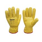 Guantes de cuero badana BFL color amarillo