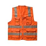 Chaleco reflectivo drill naranja modelo reportero