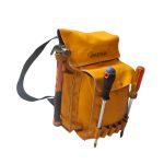 Mochila porta herramienta de cuero res amarillo modelo TC