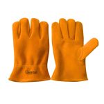Guante de cuero res amarillo gamusa modelo RDO